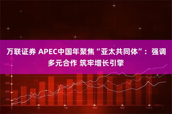 万联证券 APEC中国年聚焦“亚太共同体”：强调多元合作 筑牢增长引擎